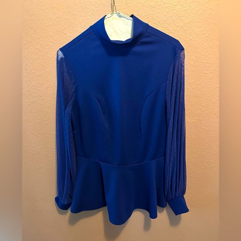 Ashley Stewart Blue top